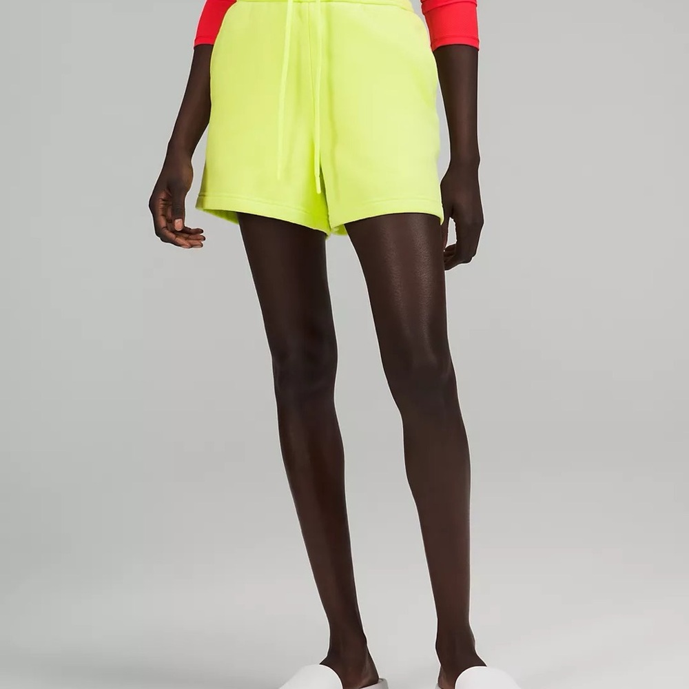 Lululemon Athletica Electric Lime Scuba Shorts